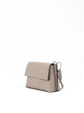 Giada Beige Grained Leather Crossbody Bag